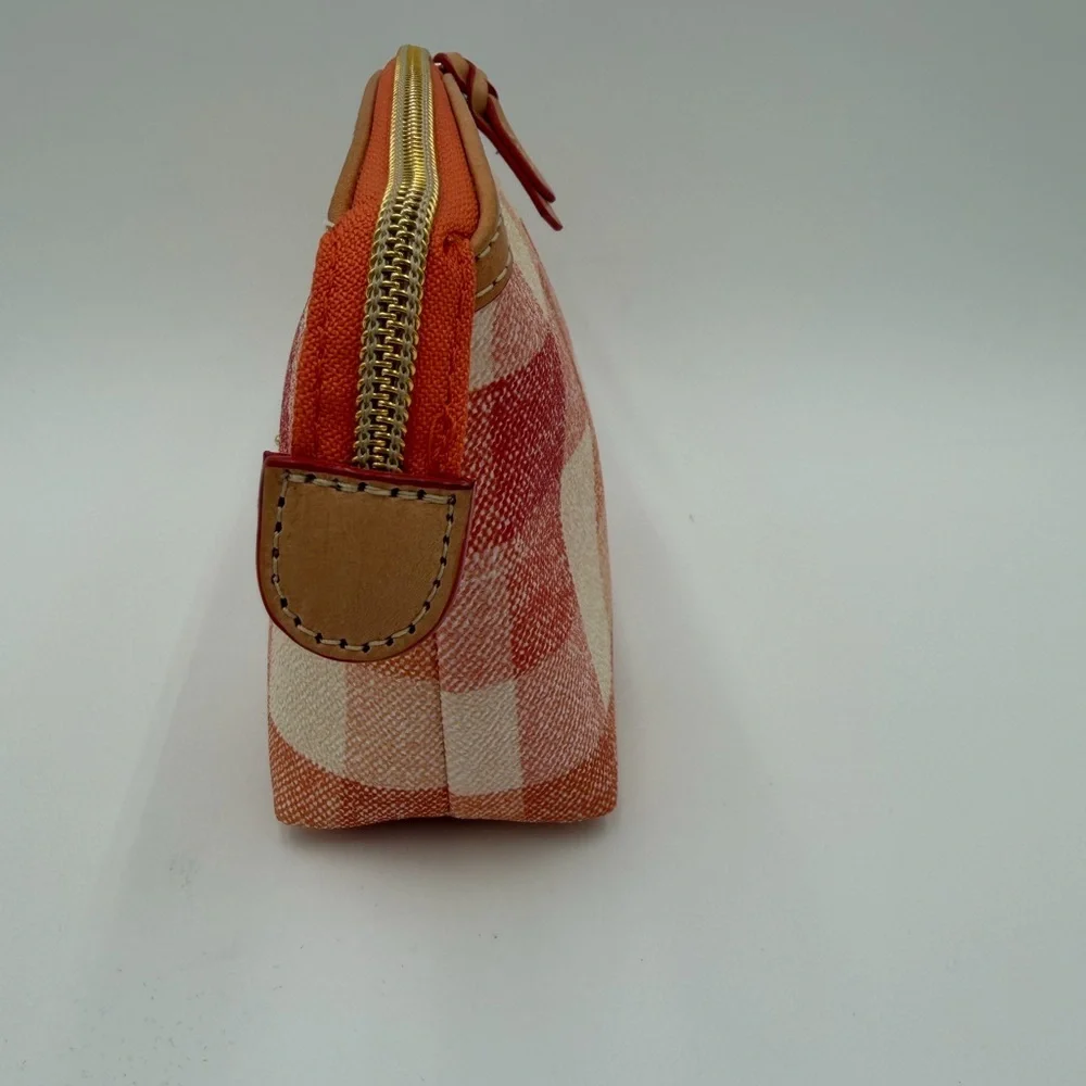 NWOT Dooney & Bourke Quadretto Check Cosmetic Case